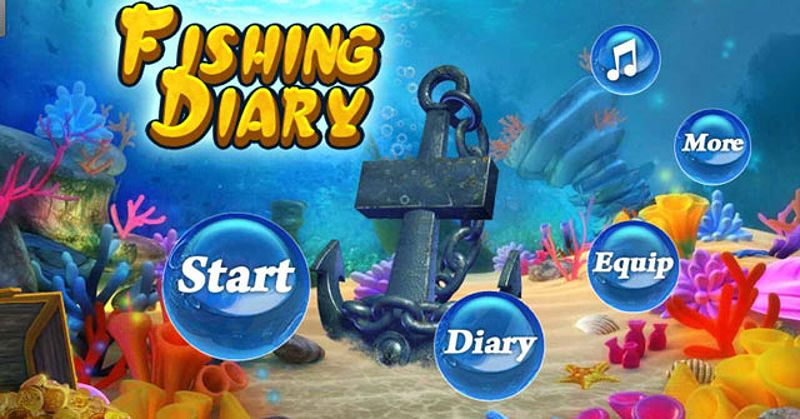 Hình ảnh game Fishing Diary ghi lại điểm số và súng.