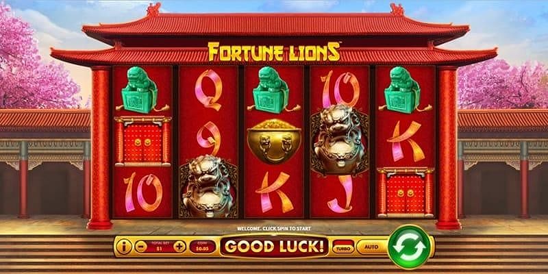 Hình ảnh trò chơi Fortune Lion với đồ họa 3D sống động