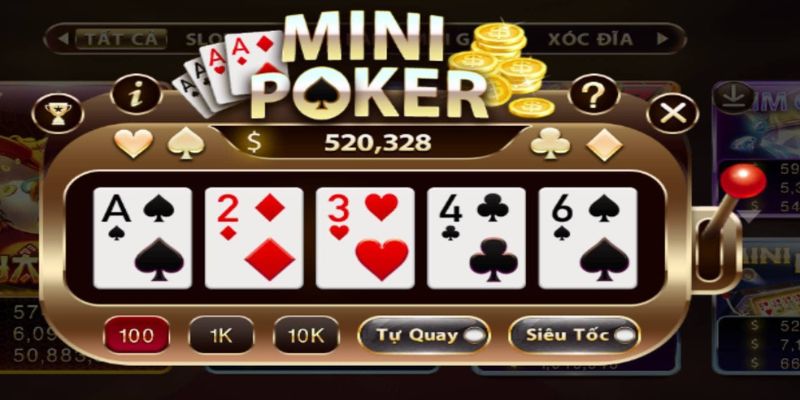 Bí Quyết Chơi Nổ Hũ Mini Poker: Chinh Phục Jackpot Trong Tầm Tay image-1732765618288